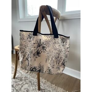 Chico’s floral canvas bag
